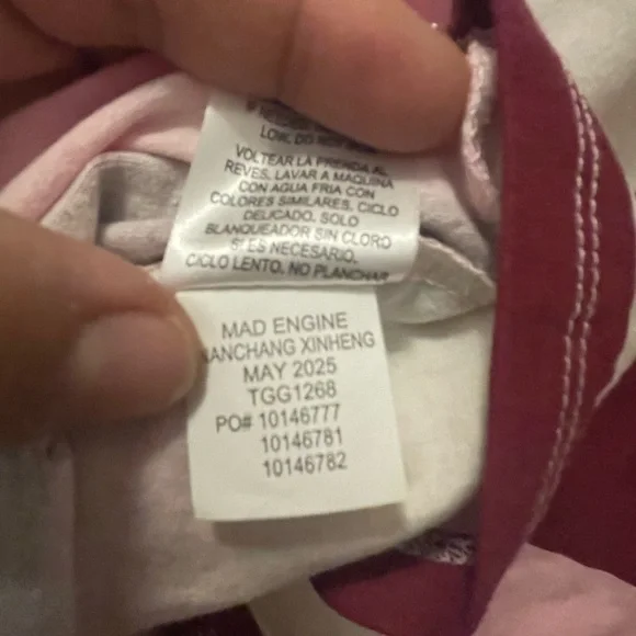 Hello Kitty Pink and White Striped Long Sleeve Dress - Picture 9 of 10